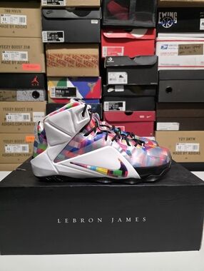 Nike LeBron 12 Prism 2014 684593-095 Multicolor Men's Basketball Sneaker